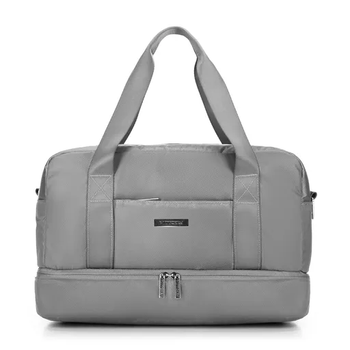 Tmavosivá multifunkčná cestovná taška do lietadla s vodoodolnou priehradkou 56-3S-708-00