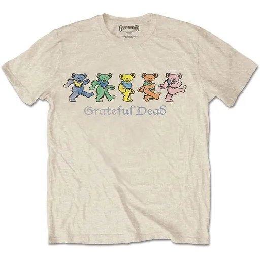 Grateful Dead tričko Dancing Bears Natural S