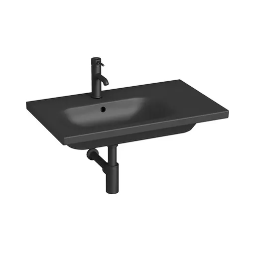 Jika MIo-N umyvadlo 75x45 cm čierna mat otvor na batériu vpravo H8117107161041