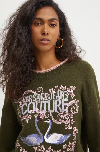 Sveter s prímesou vlny Versace Jeans Couture