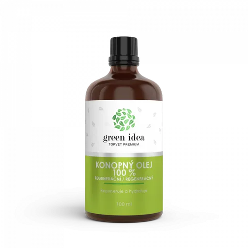 GREEN IDEA Regeneračný konopný olej 100% 100 ml