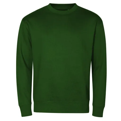 MALFINI Unisex mikina Crew - Fľaškovo zelená | 2XL