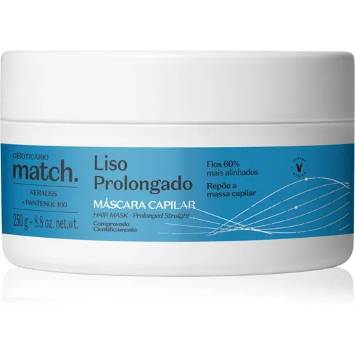 oBoticário Match. Prolonged Smooth vyhladzujúca maska na vlasy 250 g
