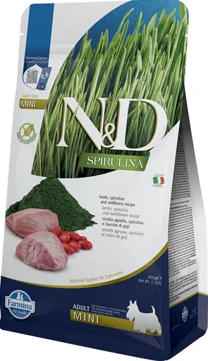 N&D Spirulina Dog Lamb and Goji Adult Mini 800 g
