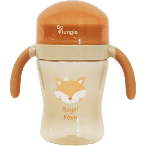 Bo Jungle Drinking Cup 360° tréningový hrnček 6m+ Royal Foxy 240 ml