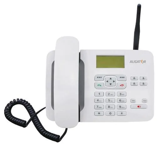 Aligator GSM stolný telefón T100, biela