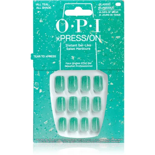 OPI Make ‘Em Jelly! XPRESS/ON umelé nechty All Teal, All Shade 30 ks