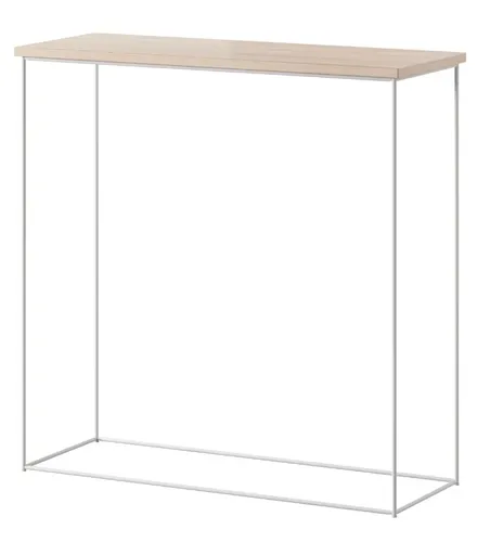 ArtAdrk Príručný stolík MILAN | biele nohy Farba: dub sonoma