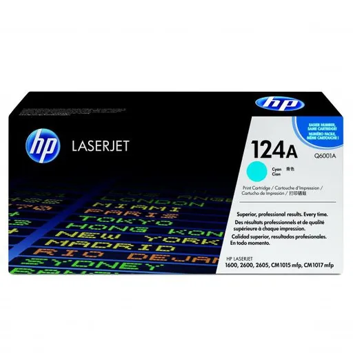 HP Q6001A - originálny toner HP 124A, azúrový, 2000 strán
