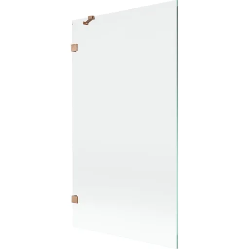 MEXEN/S - Lunar vaňová zástena FIX 100 x 150, transparent, meď kartáčovaná 897-100-000-65-00