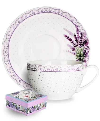 VERONI - Šálka s podšál. 220ml Passia