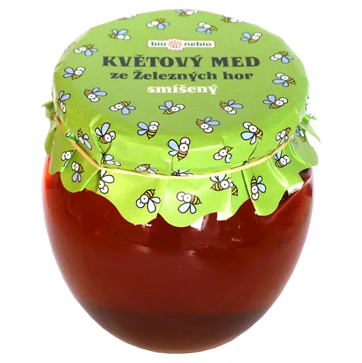 BIO NEBIO Kvetový med zo Železných hôr zmiešaný 650 g