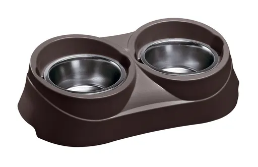 Ferplast DUO FEED 03 anthracite držiak s miskami