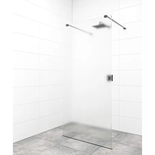 Sprchová zástena Walk-in 90 cm SAT vo farbe profilu čierna SATBWI90MSZAVC