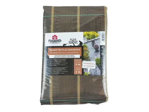 Tkaná textília svahovka ROSTETO 2x5m čierno-hnedá