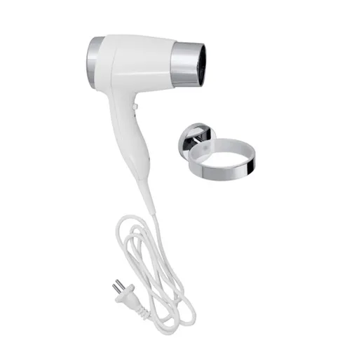 Bemeta Hotelové vybavení hotelový fén s držiakom biela / chróm 999433084