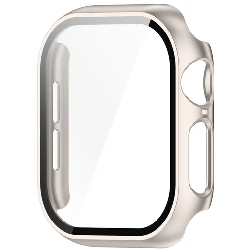 PC FULL COVER Plastový kryt so sklom pre Apple Watch 10 / 11 46mm STARLIGHT