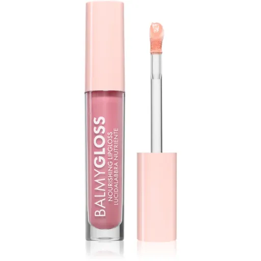 puroBIO Cosmetics BalmyGloss vyživujúci lesk na pery odtieň 04 Baby Pink 4.2 g