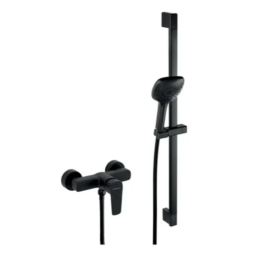 Sprchová batéria Novaservis Metalia 58 so sprchovacím setom 150 mm čierna matná 58061KIT,5