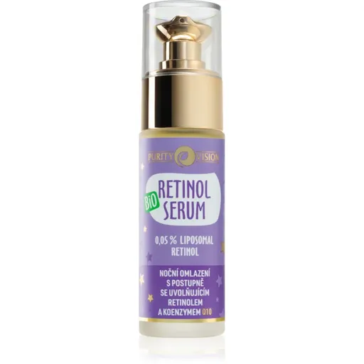 Purity Vision BIO Retinol nočné sérum spomaľujúce prejavy starnutia pleti 30 ml