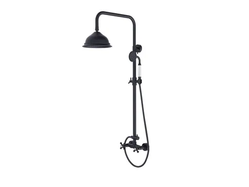 BESCO BESCO - Nástenný sprchový set RETRO čierna BABPRCZ