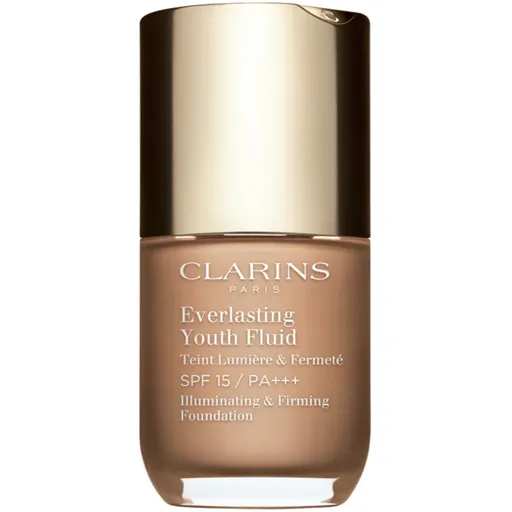 Clarins Everlasting Youth Fluid Foundation rozjasňujúci make-up SPF 15 odtieň 112 Amber 30 ml