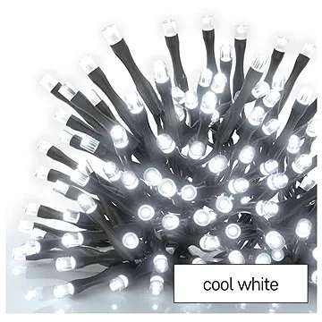 EMOS Standard LED spojovacia vianočná reťaz, 5 m, vonkajšia aj vnútorná, studená biela (D1AC02)