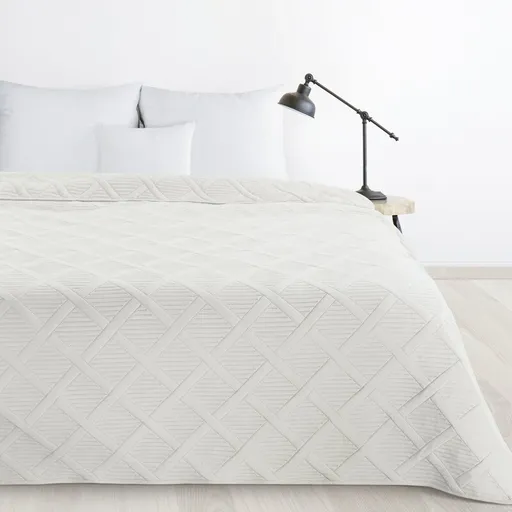 ArtFir Prikrývka na posteľ ALARA 5 | krémová 170 x 210 cm