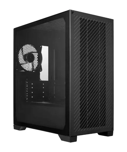 Cooler Master case Elite 301 Lite, mATX, Priehľadná bočnica, 1x 120mm Fan, Čierna
