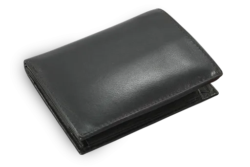 Čierna pánska kožená peňaženka - dokladovka 514-4399-60