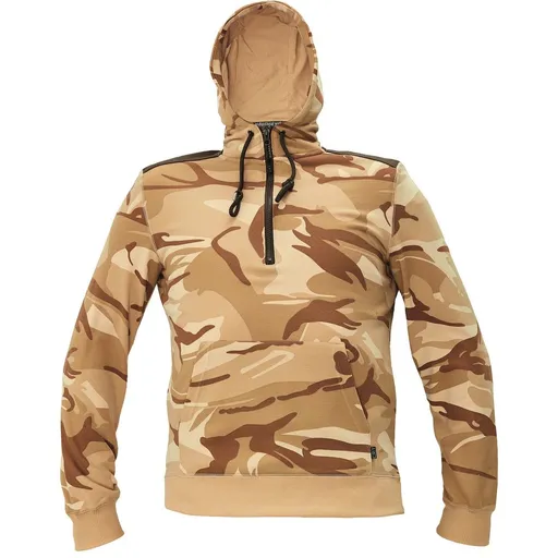 Cerva Pánska maskáčová mikina CRAMBE - Maskáčová béžová | L