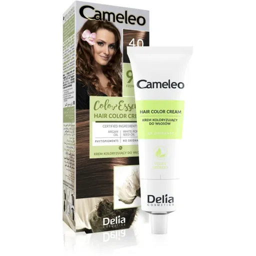 Delia Cosmetics Cameleo Color Essence farba na vlasy v tube odtieň 4.0 Brown 75 g