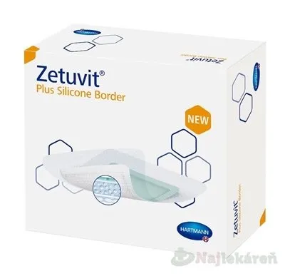 Zetuvit Plus Silicone Border Kompres sterilný (17,5 x 17,5 cm) 10 ks