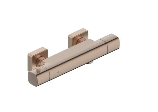 KFA - Batéria Malaga, termostatická, sprchová, nástenná, PVD brúsené ružové zlato 5756-010-34