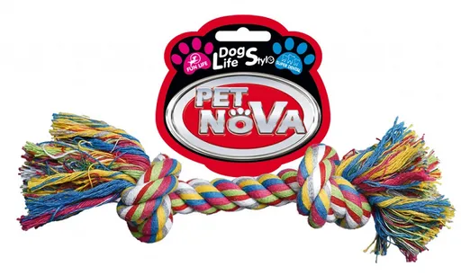 Petnova hračky pre zvieratá bavlnený uzol 2 knoty 20 cm hračka pre psa