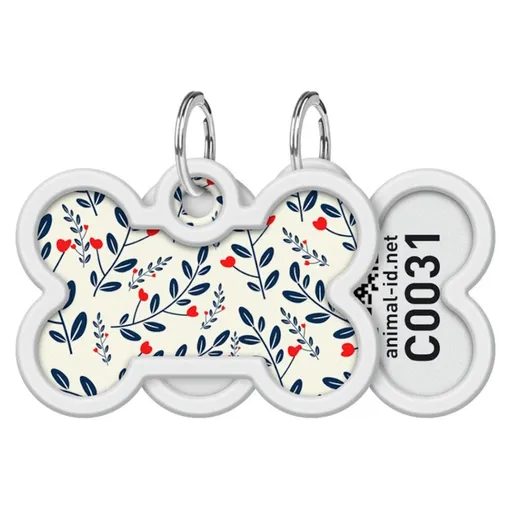 WAUDOG Identifikačná známka QR kosť Rastliny 1 kus