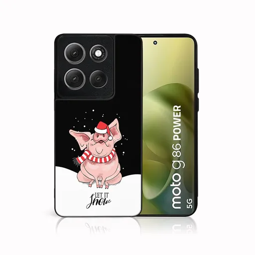 MY ART Kryt s vianočným dizajnom Motorola Moto G86 Power 5G LET IT SNOW (075)