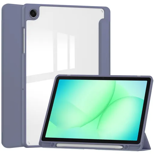 CRYSTAL Zaklápací obal pre Samsung Galaxy Tab A11+ fialový