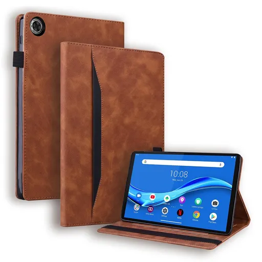 FLATY Zaklápacie puzdro pre Lenovo Tab One / Lenovo Tab K9 hnedé