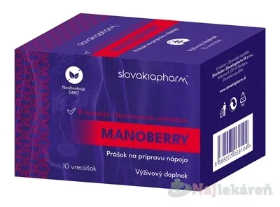 Slovakiapharm MANOBERRY prášok vo vrecúškach 10 ks
