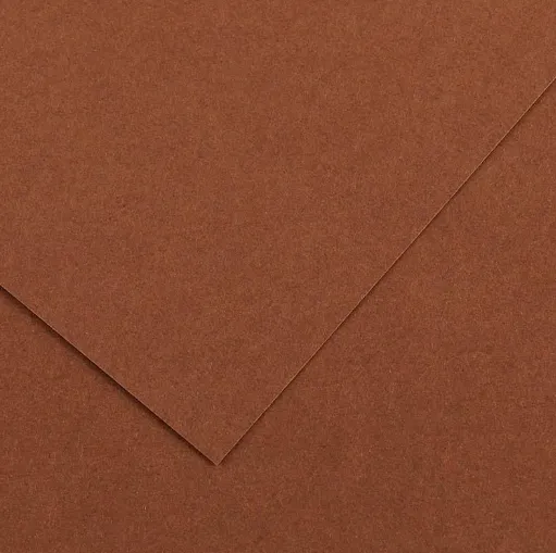 CANSON COLORLINE - Obojstranné farebné papiere 50 x 65 cm, 34 - chocolate, 10 ks