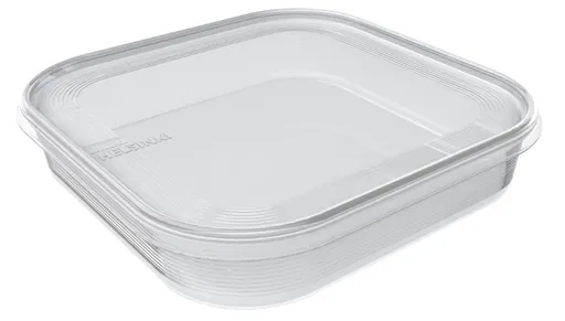 PLAST TEAM - Dóza HELSINKI 900ml číra, 19x4x19cm