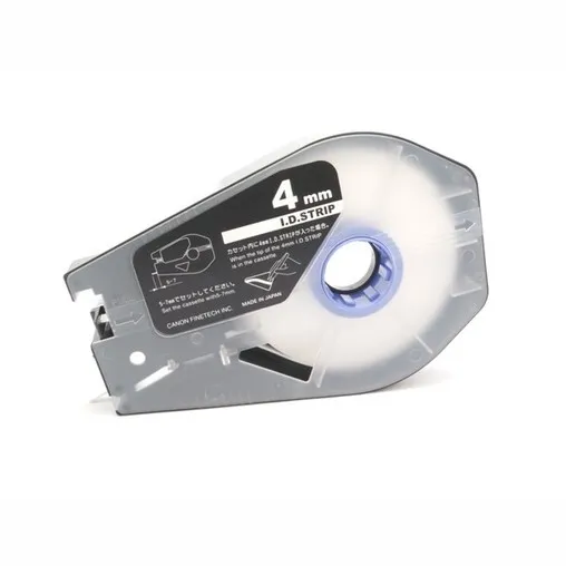 Plastová identifikačná biela páska ID-04, 4 mm x 5 m, pre Canon M-1