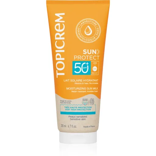Topicrem Sun Protect Moisturizing Sun Milk SPF50+ hydratačné mlieko na opaľovanie SPF 50+ 200 ml