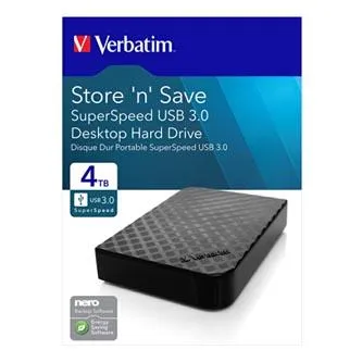 Verbatim externý pevný disk, Store N Save, 3.5