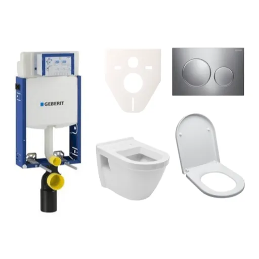 Cenovo zvýhodnený závesný WC set Geberit na zamurovanie + WC VitrA Integra vr. sedátka SIKOGE2V41