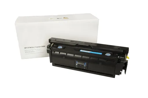 Kompatibilná tonerová náplň CF361A, 508A, 0458C001, CRG040C, 5400 listov pre tlačiarne HP (Orink white box), azurová
