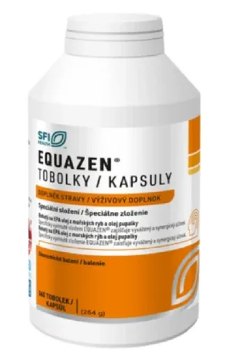 Equazen žuvacie jahodová príchuť 360 kapsúl