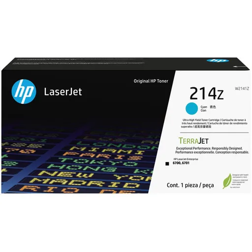HP W2141Z - originálny toner HP 214Z, azúrový, 26000 strán