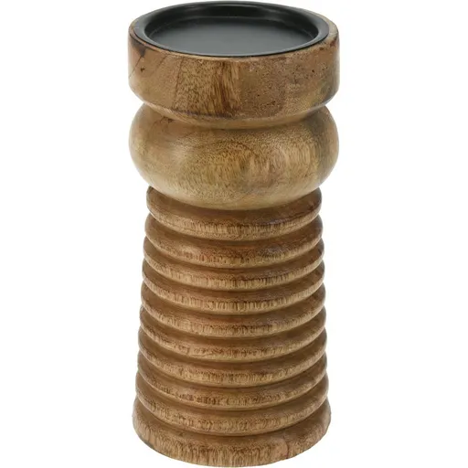Svietnik z mangového dreva M, 10 x 20 cm, M
